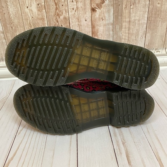 Dr. Martens 1460 Smooth Leather Leopard Print Combat Boots Size 7 Women - Picture 7 of 14